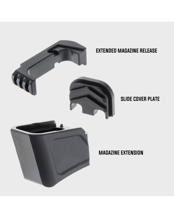 Glock 17 / 19x / 22 / 34 / 45 Premium Set | Mag Extension, Mag