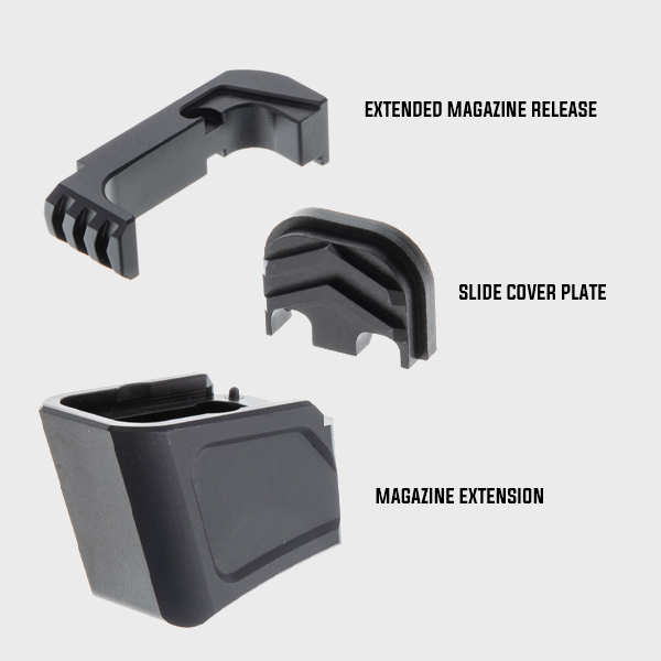 Glock 17 / 19x / 22 / 34 / 45 Premium Set | Mag Extension, Mag