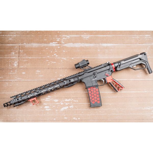 売り切れ必至！ AR-15 HALO HandStop CNC Designs Tyrant | (Red) トイガン