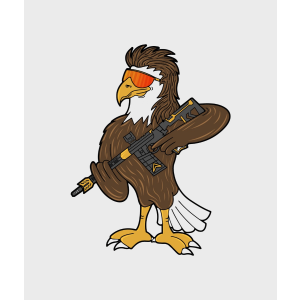 'Murca Eagle Sticker