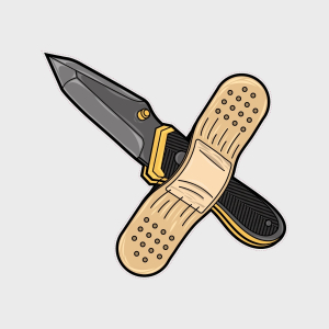 T.D.C. Blade Sticker