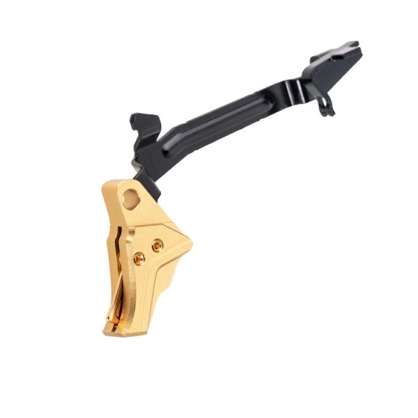 Glock 17 Gen 5 Performance Trigger with Gold Color by Tyrant CNC