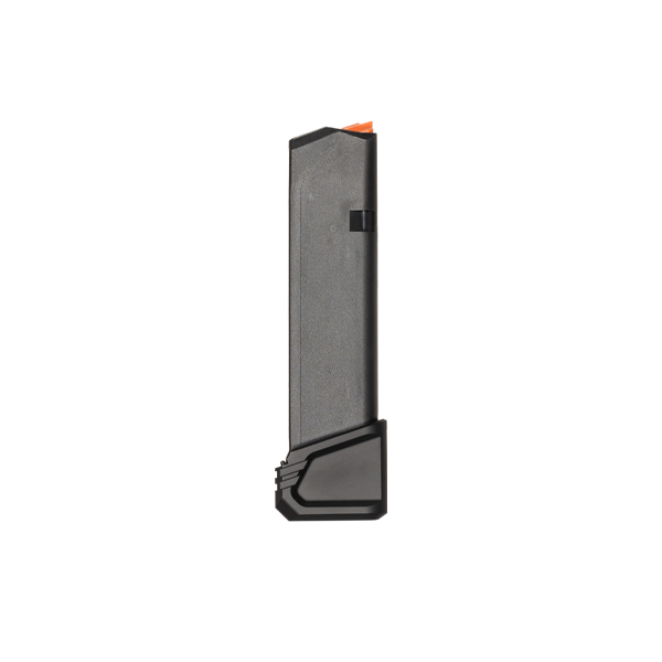 Glock 17 magazine extension adding 6 rounds of 9mm by Tyrant CNC